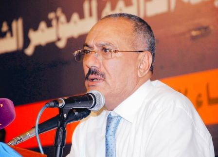 رئيس الجمهورية يلقي كلمته في أعمال الدورة الرابعة للجنة الدائمة للمؤتمر الشعبي العام أمس